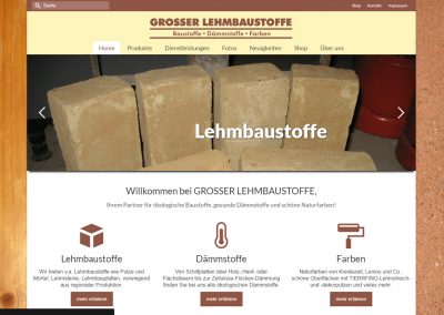 Grosser Lehmbaustoffe