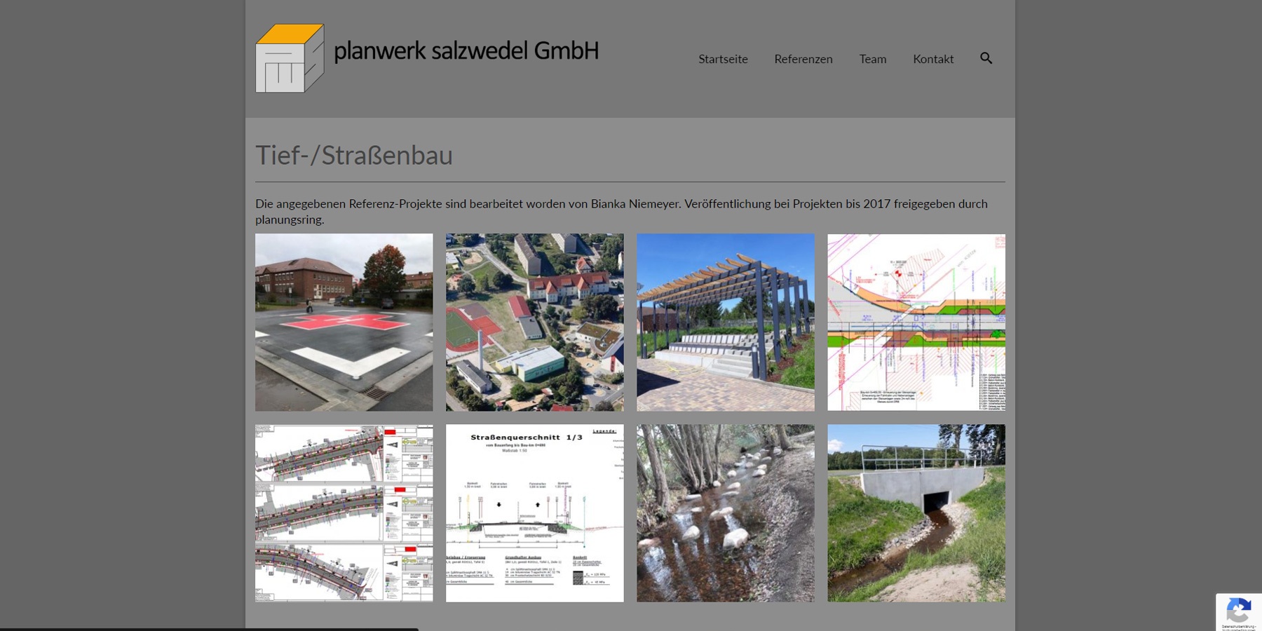 planwerk salzwedel GmbH - Referenzen Tief-/Straßenbau