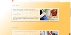 Screenshot der Webseite Kirsten Irmer, Desktop-Ansicht