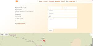 Screenshot der Webseite Kirsten Irmer, Desktop-Ansicht
